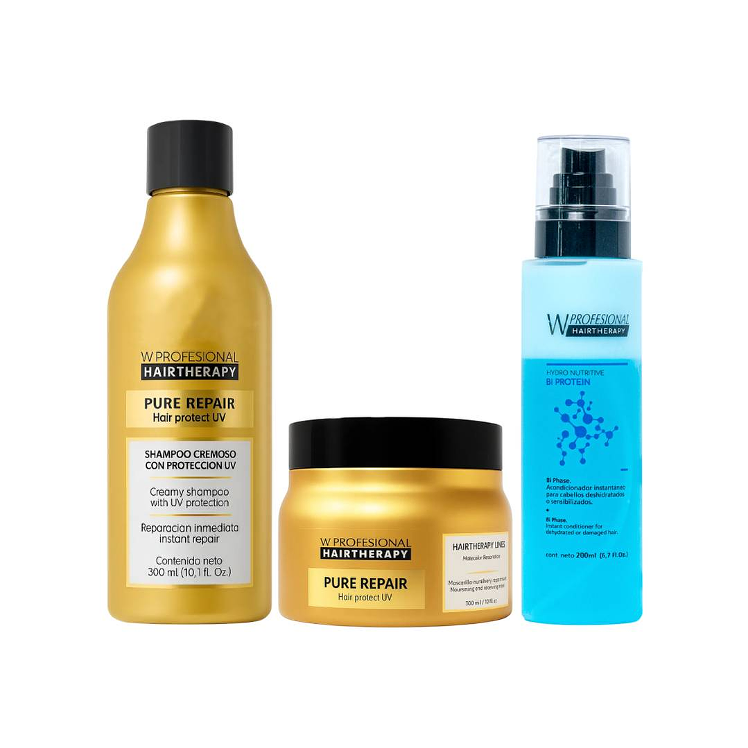 Hair Therapy | Pure Repair | Kit Shampoo + Mascara + Bifase 1