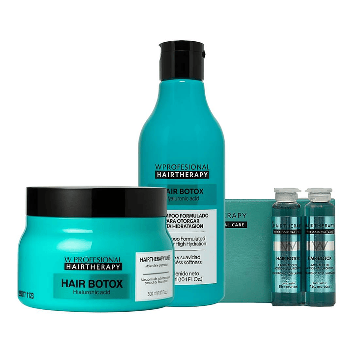 Hair Therapy | Hair Botox | Kit Shampoo + Mascara + Ampolla 1
