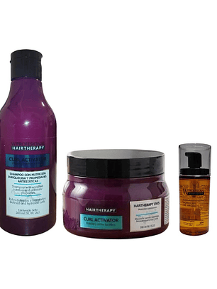 Hair Therapy | Curl Activator | Kit Shampoo + Mascara + Serum
