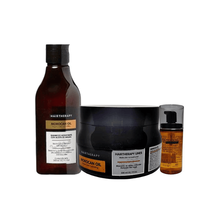 Hair Therapy | Morocan Oil | Kit Shampoo + Mascara + Serum 1