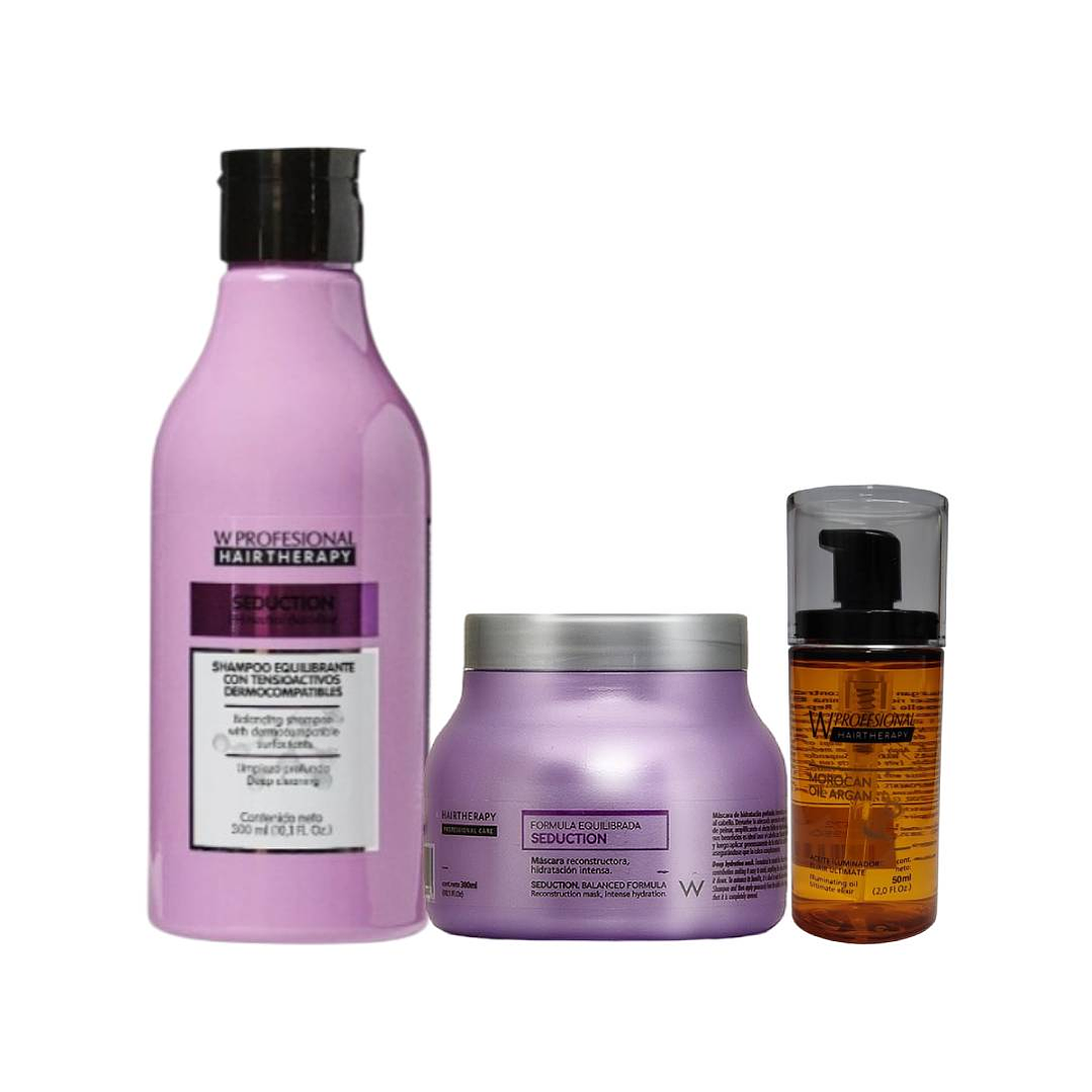 Hair Therapy | Seduction | Kit Shampoo + Mascara + Serum 1