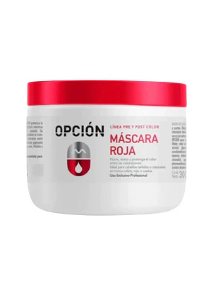 Opcion | Pro Post Color | Mascara Rojo Revive Cabellos Colorados