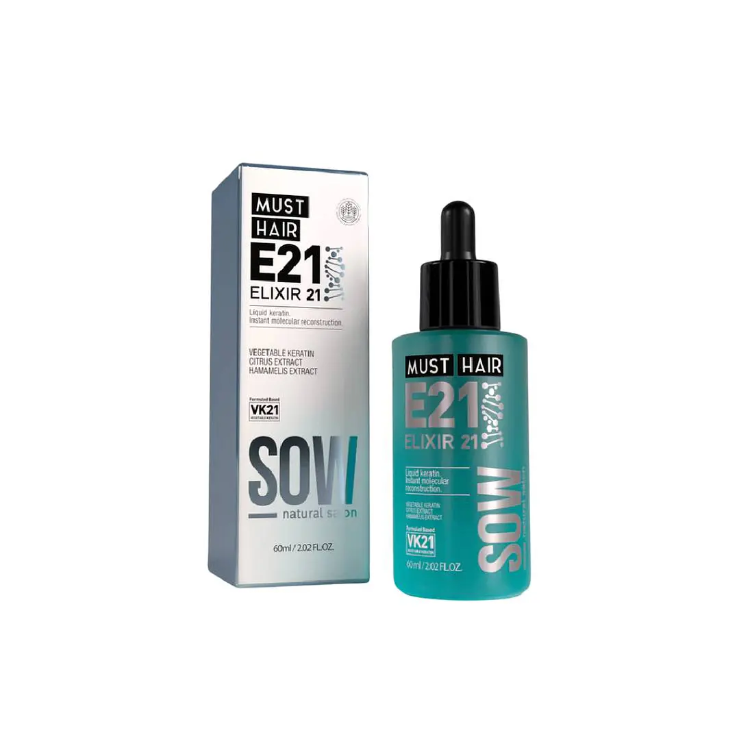 Sow | Must Hair | Serum Elixir E21 Reconstrucción De 60ml 1