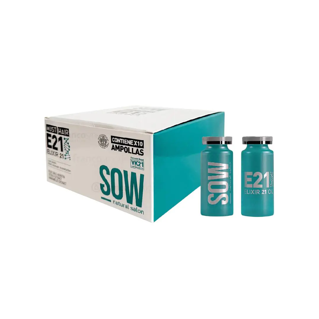 Sow | Must Hair | Ampollas Elixir E21 Reparadora X10unidades 1