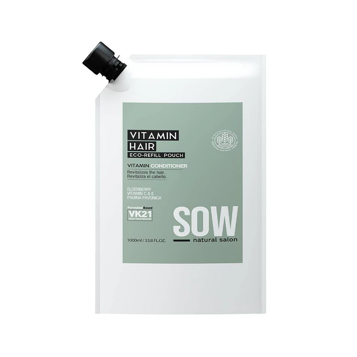 Sow | Vitamin Hair | Eco-refill Acondicionador Revitalizador 1lt 1