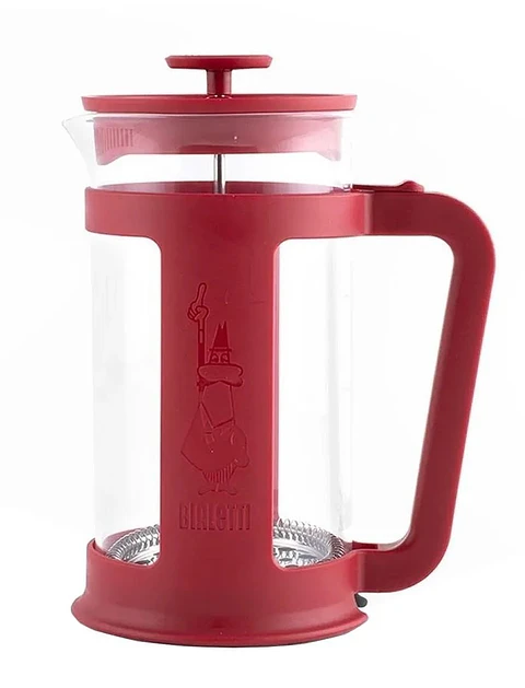 Cafetera Prensa Francesa Smart Bialetti 1 lt Roja