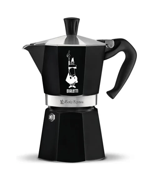 Cafetera Italiana BIALETTI Moka Express 6 tazas 270 ml  Negro