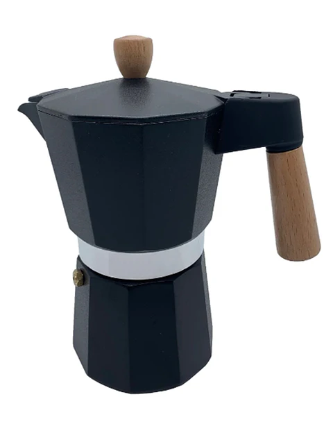 Cafetera Italiana Moka 9 tazas espresso 450 ml negra