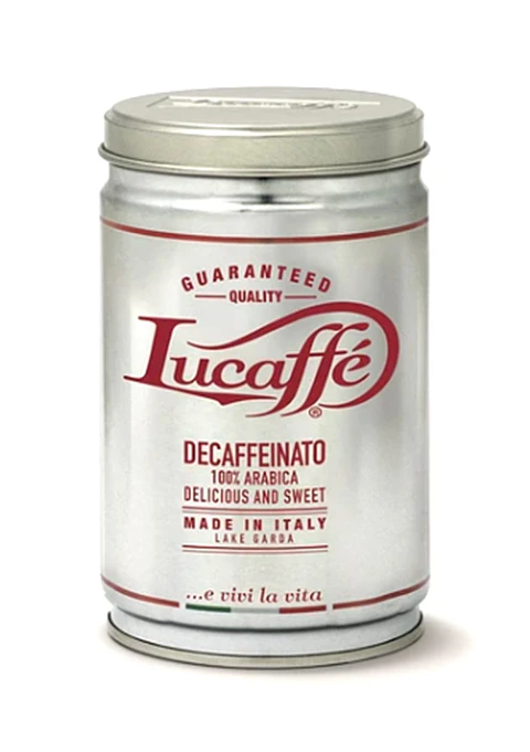 Café Lucaffe Descafeinado Molido 100% Arábica 250 gr Tarro