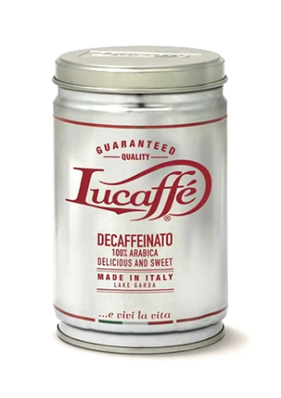 Café Lucaffe Descafeinado Molido 100% Arábica 250 gr Tarro 1