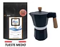 Pack Cafetera Italiana Moka 6 tazas y Café de Especialidad Tostado Medio Arábica 250 gr - Miniatura 4