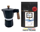 Pack Cafetera Italiana Moka 6 tazas y Café de Especialidad Tueste Italiano Arábica 250 gr - Miniatura 1