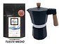 Pack Cafetera Italiana Moka 9 tazas y Café de Especialidad Tostado Medio Arábica 250 gr - Miniatura 1
