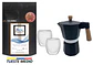 Pack Cafetera Italiana Moka 3 tazas + Café de Especialidad Arábica 250 gr + Tazas doble pared - Miniatura 3