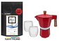 Pack Cafetera Italiana Moka 3 tazas + Café de Especialidad Arábica 250 gr + Tazas doble pared - Miniatura 1