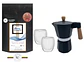 ☕️ Pack Cafetera Italiana Moka 3 tazas, Café de Especialidad Arábica 250 gr y Tazas doble pared - Miniatura 3