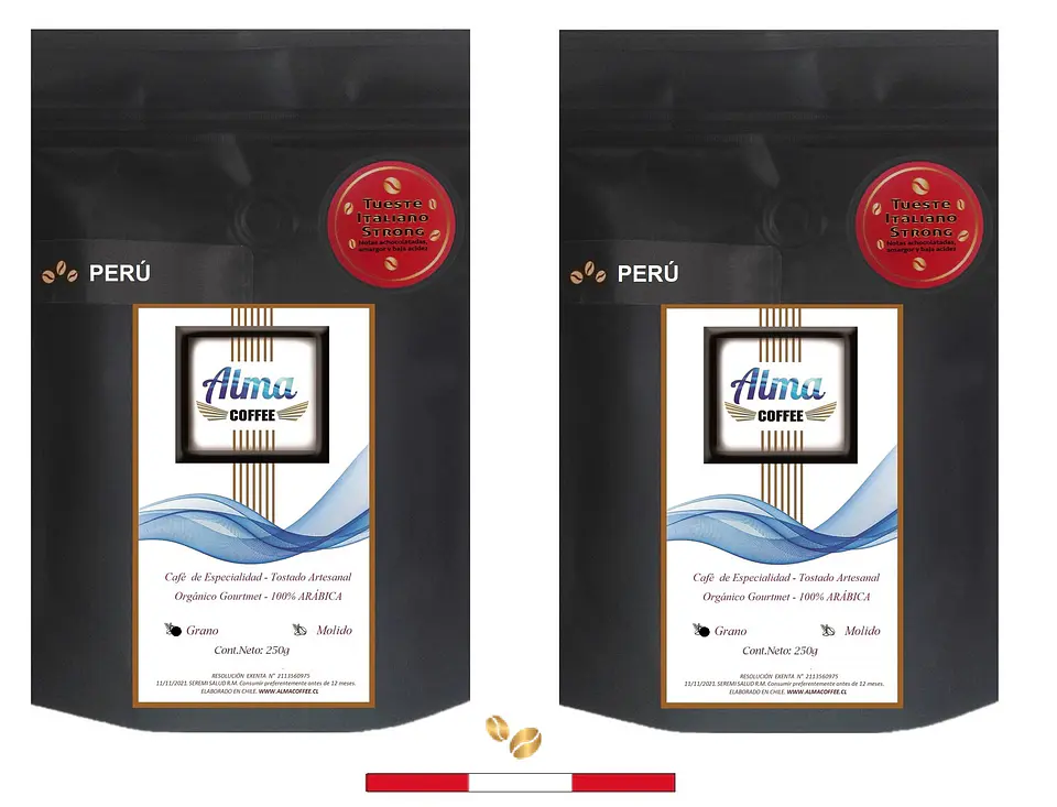 ☕️Café Especialidad Tueste Italiano 100% Arábica Pack 2 unidades 250 gr Grano o Molido 1