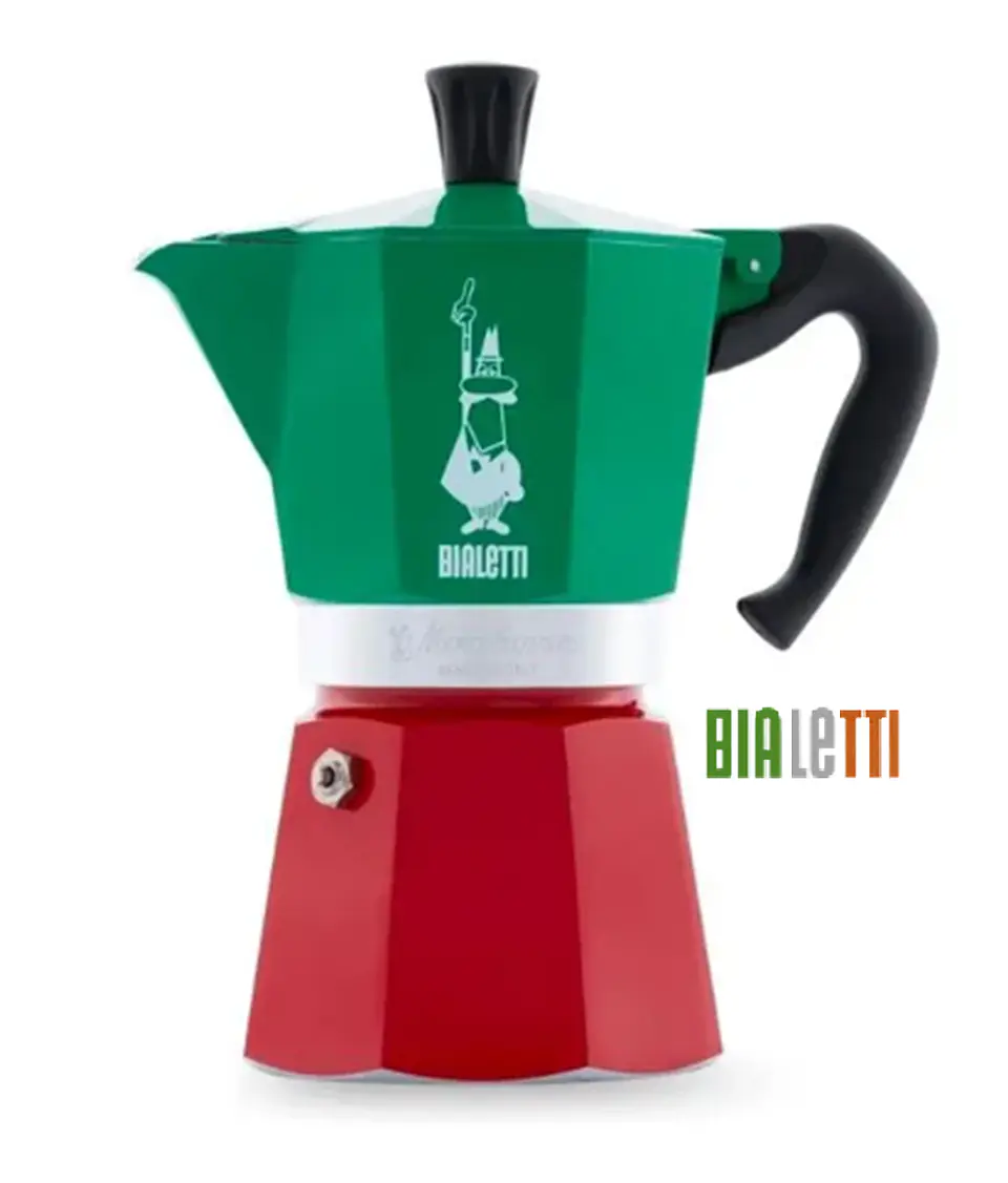 Cafetera Italiana BIALETTI Moka Express 6 tazas 270 ml Tricolor 1