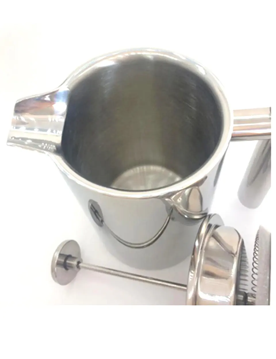 Cafetera Prensa Francesa 1 lt Acero Inoxidable de Doble Pared 3