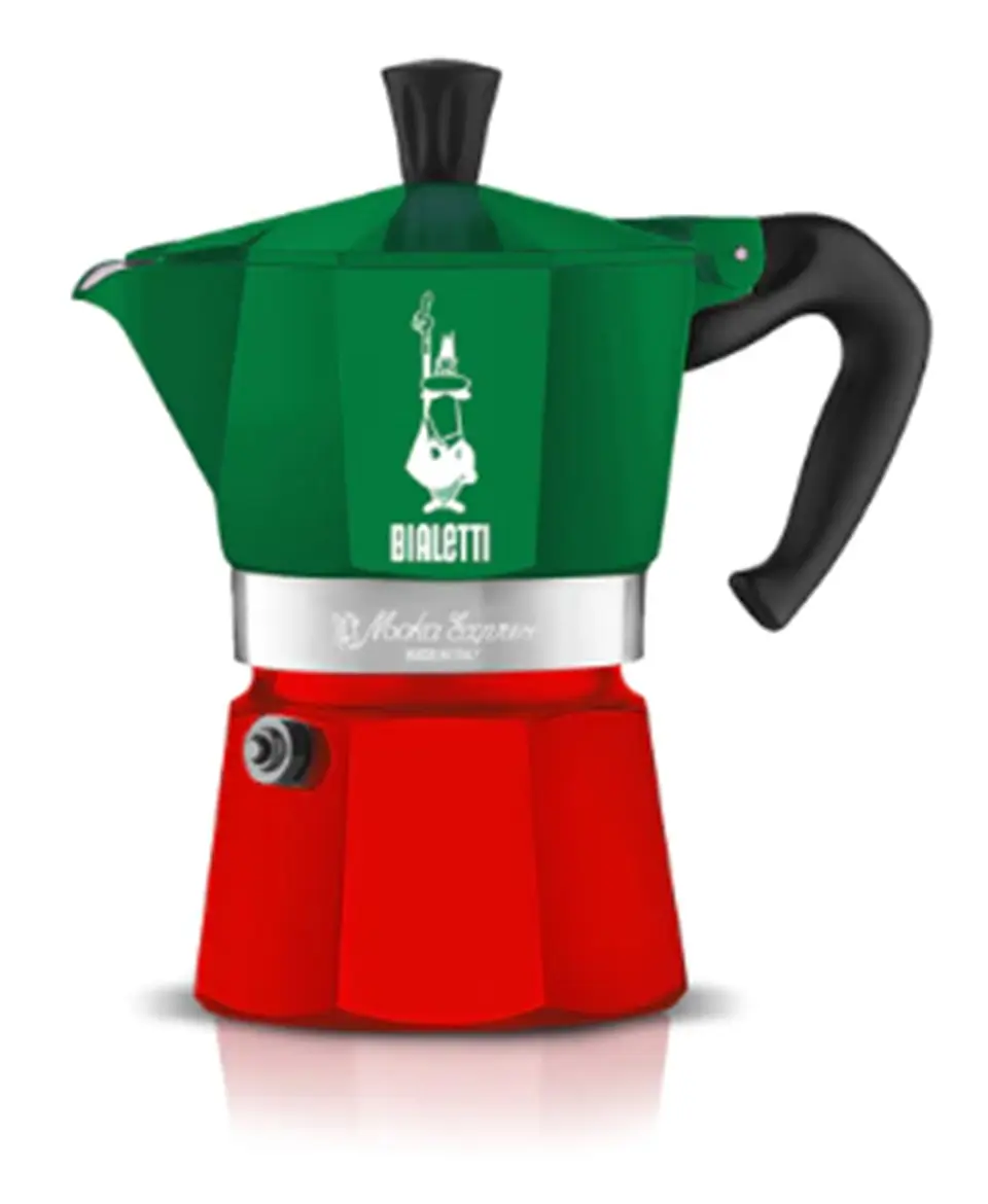 Cafetera Italiana BIALETTI Moka Express 3 tazas 130 ml Tricolor 2