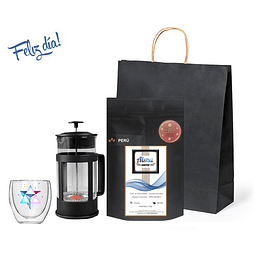 🎁 Regalo Cafetera Prensa Francesa 350 ml y Café Perú de Especialidad 250gr