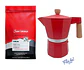 ☕️ Café Juan Valdez Volcán 250 gr Molido + Cafetera Italiana Moka - Miniatura 2