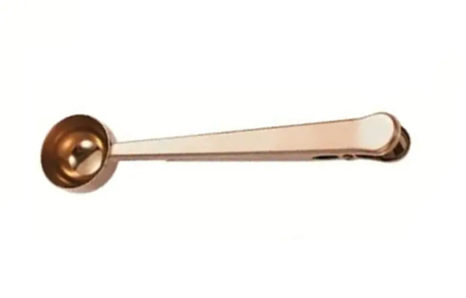Cuchara Porcionadora para café de Acero Inoxidable Clip Pinza 3