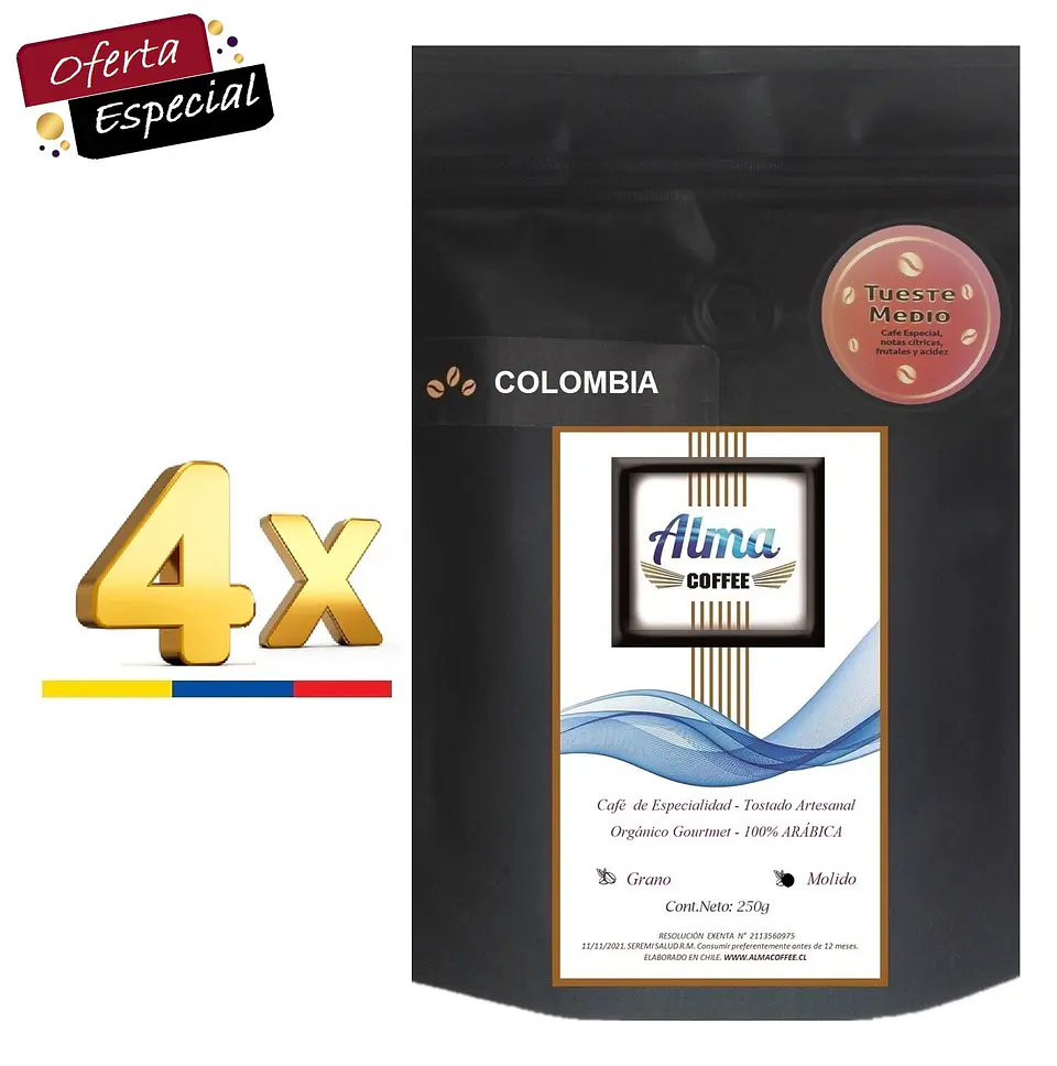 ☕️ Promoción Café de Especialidad Colombia y/o Perú 100% Arábica 