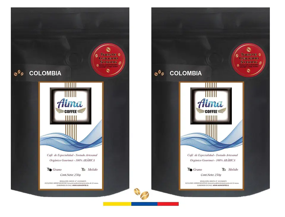 ☕️Café Especialidad Tueste Italiano 100% Arábica Pack 2 unidades 250 gr Grano o Molido 6