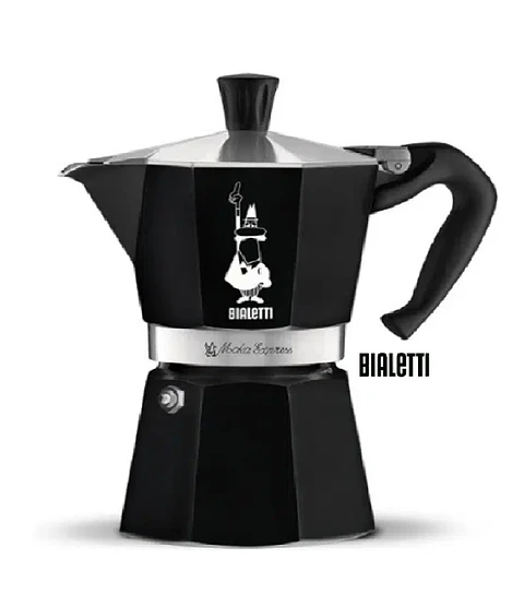 Cafetera Italiana BIALETTI Moka Express 3 tazas 130 ml Negra