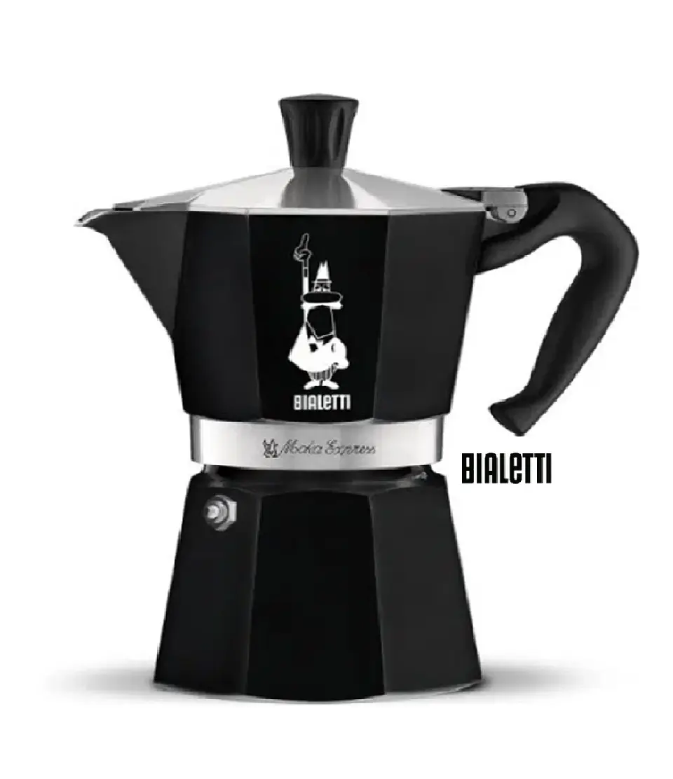 Cafetera Italiana BIALETTI Moka Express 3 tazas 130 ml Negra 1