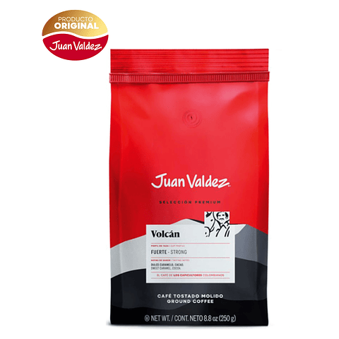 Café Juan Valdez Volcán Fuerte 100% Arábica 250 gr Molido