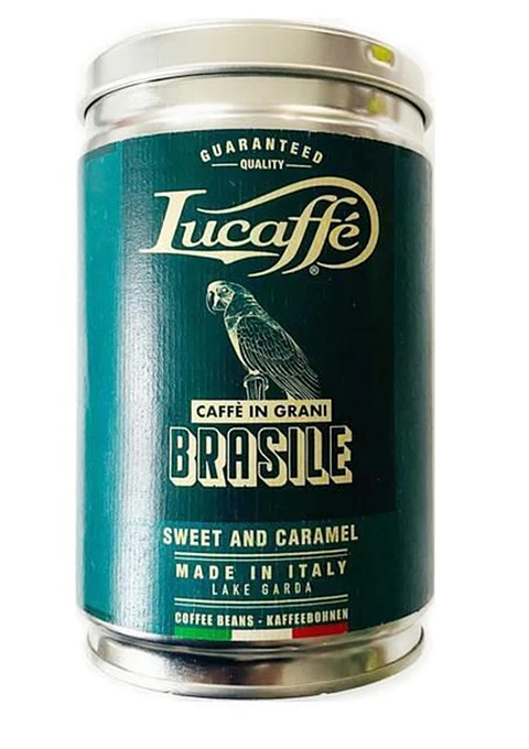 Café Lucaffe Brasile Grano 100% Arábica 250 gr Tarro