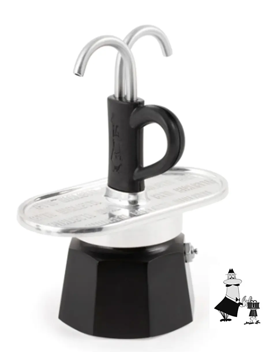 Cafetera Italiana BIALETTI Set Moka Mini Express para 2 tazas color Negro 1