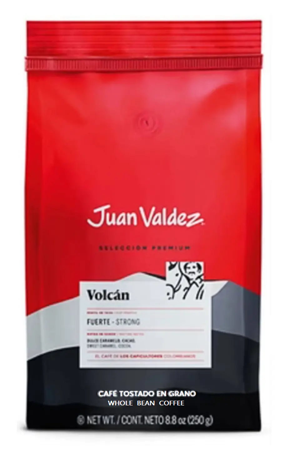 Café Juan Valdez Volcán Grano o Molido Fuerte 100% Arábica 250 gr 4