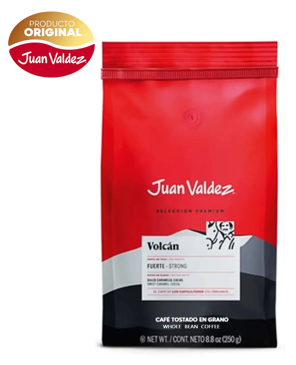 Café Juan Valdez Volcán Grano o Molido Fuerte 100% Arábica 250 gr 1