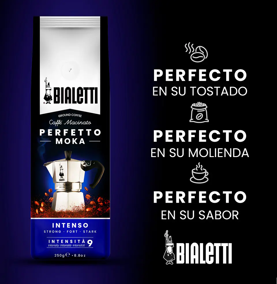 Café Bialetti Molido Perfetto Moka Intenso 250 gr 4