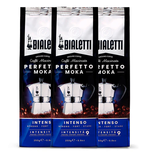 Café Bialetti Molido Perfetto Moka Intenso 3 unidades x 250 gr