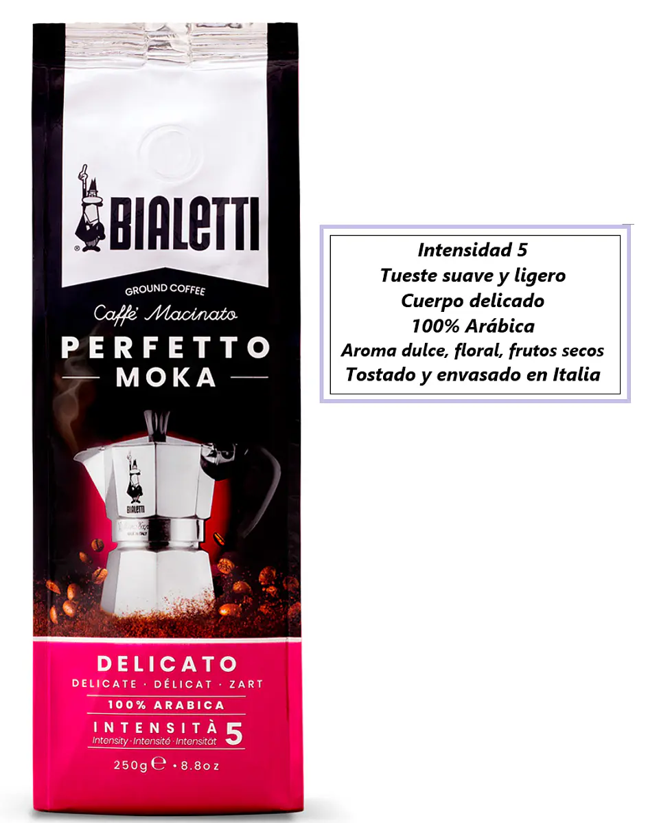 Café Bialetti Molido Perfetto Moka Delicado 250 gr 3