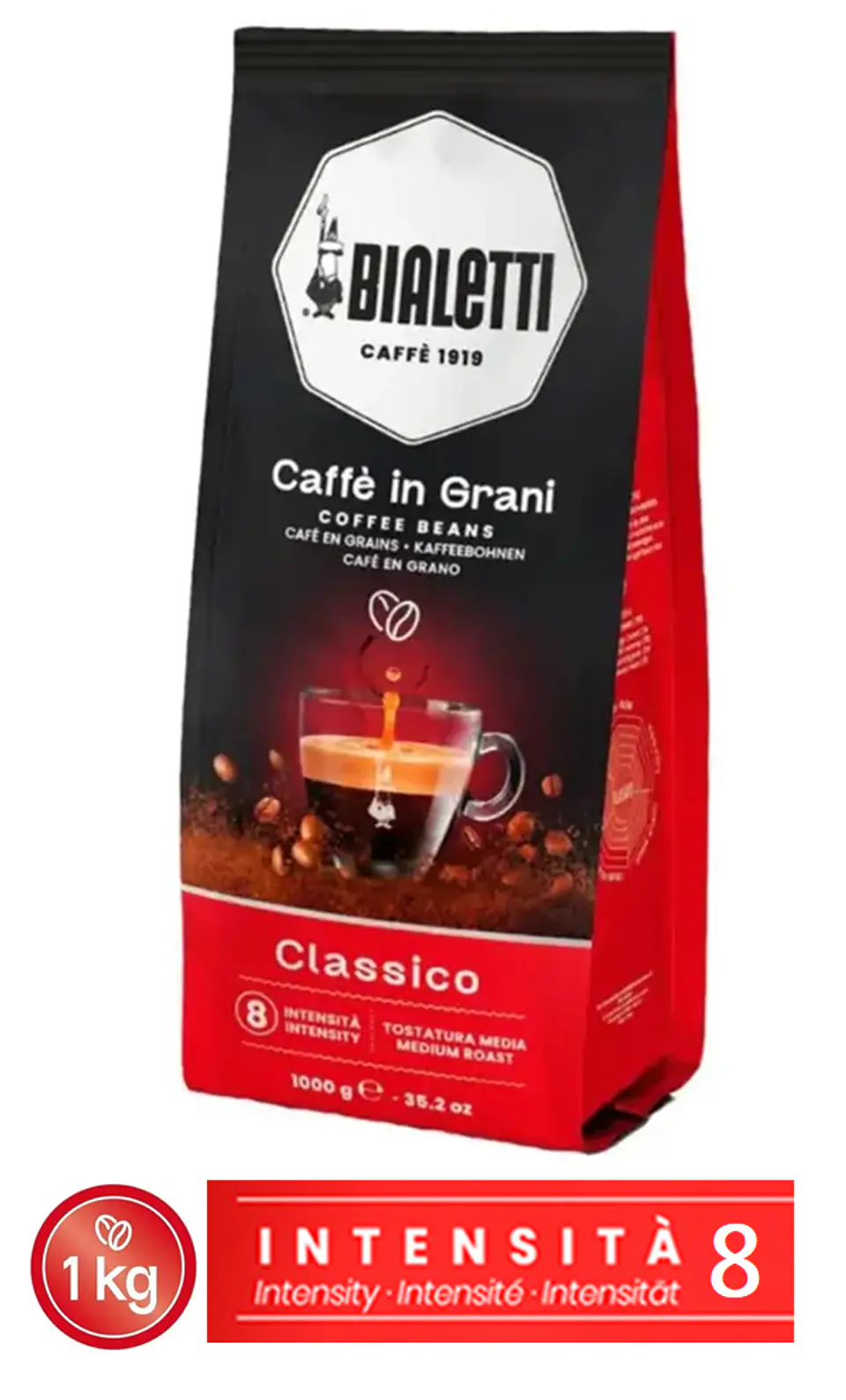 Café Bialetti Grano Classico 1 kg Tueste Medio 1