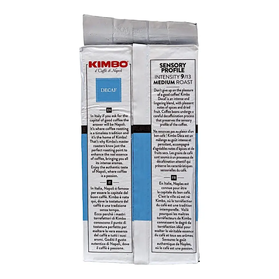 Café Kimbo Descafeinado Molido 250 gr Italiano 2