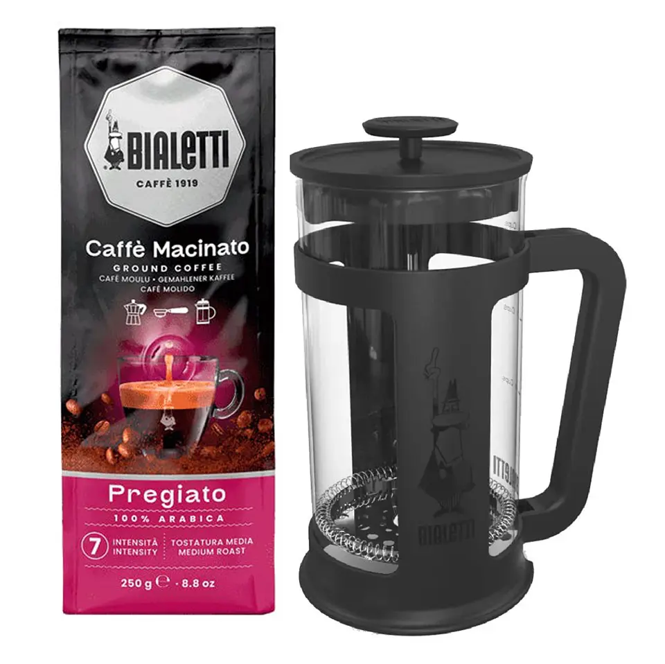 Pack Bialetti Cafetera Prensa Francesa Smart 350 ml + café macinato 250gr a eleccion 2