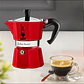 Cafetera Italiana BIALETTI Moka Express 3 tazas 130 ml Rojo - Miniatura 4