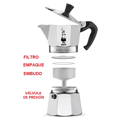 Cafetera Italiana BIALETTI Moka Express 6 tazas de espresso
