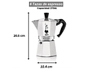 Cafetera Italiana BIALETTI Moka Express 6 tazas de espresso