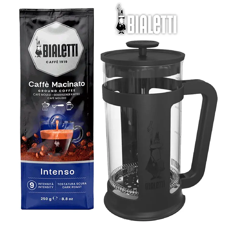 Pack Bialetti Cafetera Prensa Francesa Smart 350 ml + café macinato 250gr a eleccion 3
