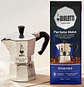 Cafetera Moka Italiana Bialetti 3 Tazas y Café Bialetti Molido Perfetto Moka 250gr - Miniatura 1