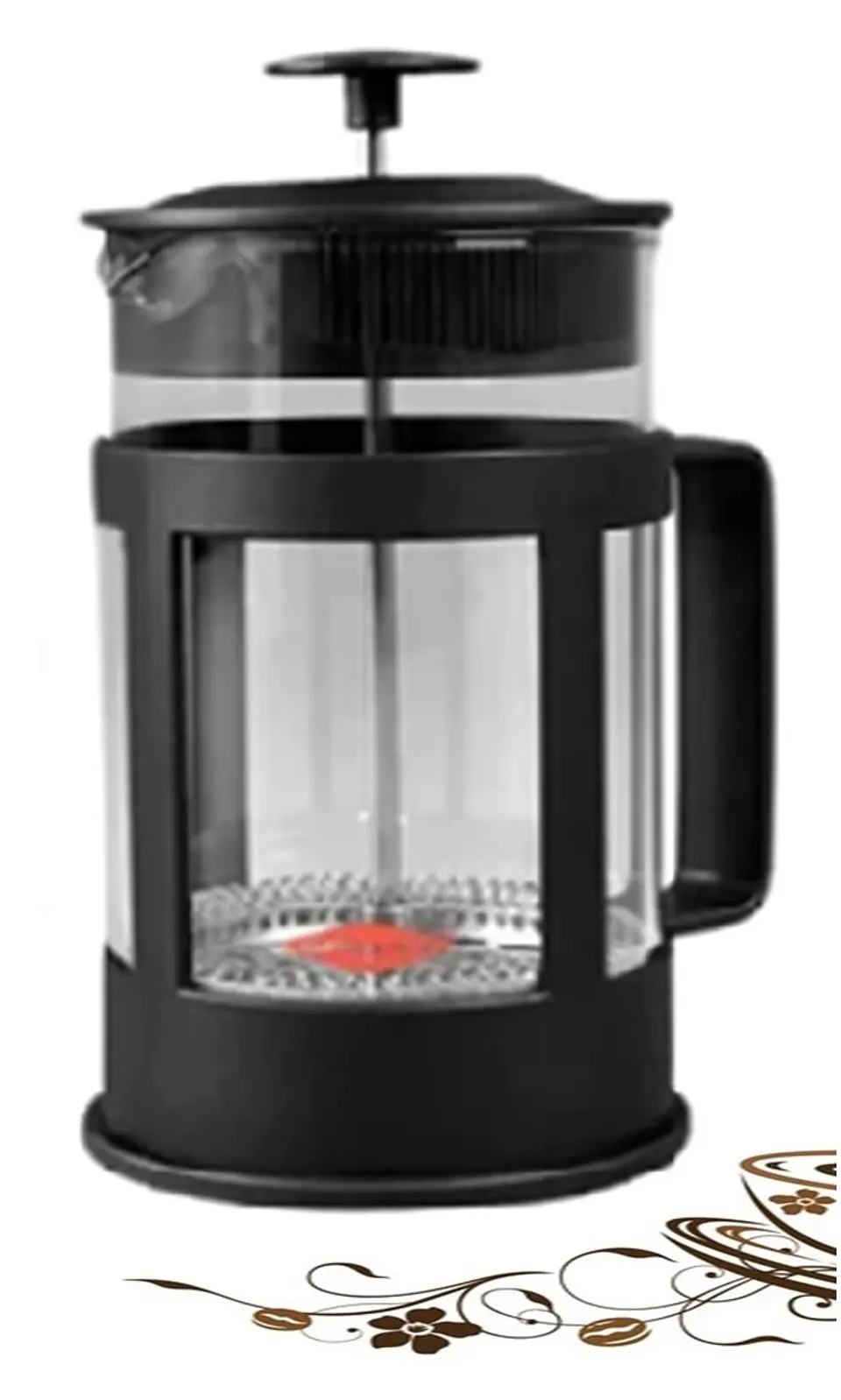 Cafetera Prensa Francesa Caffettiera 600 ml Oroley Blanco o Negro 2