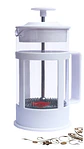 Cafetera Prensa Francesa Caffettiera 600 ml Oroley Blanco o Negro - Miniatura 1