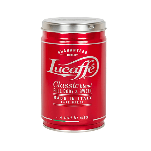 Café Lucaffe Classic Molido 80% Arábica 250 gr Tarro